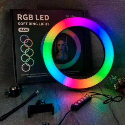 Лампа кільцева MJ26 RGB (40 шт)