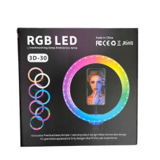 Лампа кільцева RGB 3D 30 (30 шт)