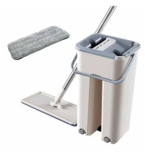 Комплект для прибирання Швабра ледар з відром Тріумф Scratch cleaning mop з автоматичним віджимом і складною ручкою 6 літрів(24шт)