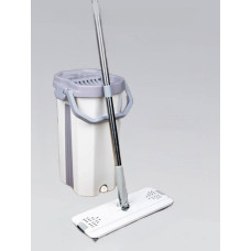 Набір для прибирання: швабра з відром Scratch Cleaning Mop, складна ручка, автоматичне віджимання, 10 л, коричневий(24шт)