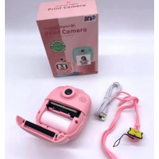Дитячий фотоапарат Миттєвого друку Kids Print Camera Рожевий (30 шт )